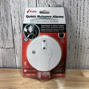 Kidde - Battery Operated Smoke Alarm (i9060) - Hush Feature Suitable For Kitchen